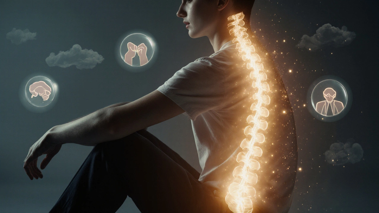 Osoba po sesírce Tui Na, když se uvolňuje energie a stres se rozptýlí.