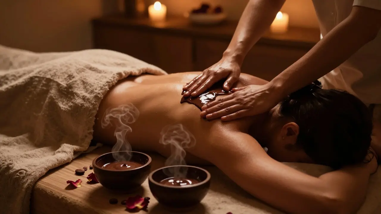 Čokoládová masáž: luxusní zážitek, který si zasloužíte